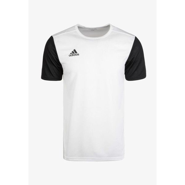Koszulka piłkarska adidas Estro 19 JSY. Białe t-shirty sportowe męskie Adidas, l, z jersey, bez ramiączek, do piłki nożnej. W wyprzedaży za 42.00 zł.