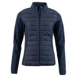 Kurtka jeździecka kompozytowa z pełnym zamkiem BR Equitation Essentials. Niebieskie kurtki damskie BR, xs, bez wzorów, z polaru, bez kaptura. Za 387.50 zł.