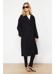 Trendyol Płaszcz w kolorze czarnym rozmiar: 38. Czarne płaszcze damskie Trendyol, bez wzorów. Za 143.99 zł.
