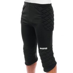 Spodnie Bramkarskie 3/4 Errea Stopper Czarne Dorosłych. Czarne spodnie sportowe damskie ERREA, s, z materiału, do piłki nożnej. Za 201.99 zł.