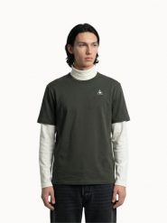 Koszulka relaxed Le Coq Sportif Test. Zielone t-shirty sportowe męskie Le Coq Sportif, m, z materiału, bez ramiączek. Za 270.50 zł.