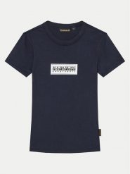 Napapijri T-Shirt Chamois NP0A4HYL S Granatowy Regular Fit. Niebieskie t-shirty chłopięce Napapijri, bez wzorów, z bawełny, bez ramiączek. Za 99.99 zł.
