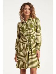 Smashed Lemon Sukienka w kolorze zielonym rozmiar: L. Zielone sukienki damskie Smashed Lemon, na co dzień, l, bez wzorów, z tkaniny, bez kołnierzyka, bez ramiączek, midi, proste. Za 178.79 zł.