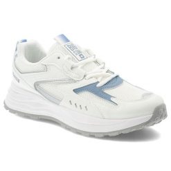 Białe Sneakersy Big Star Sportowe Obuwie Damskie. Białe buty sportowe na co dzień damskie Big Star, bez wzorów, z materiału, trekkingowe. Za 169.00 zł.