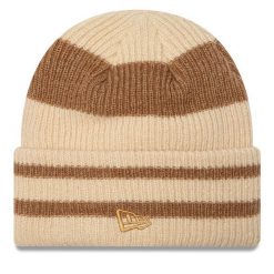 Czapka New Era. Brązowe czapki zimowe damskie New Era. Za 139.99 zł.