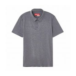 Koszulka polo Fitted w kolorze szarym, rozmiar L. Szare koszulki polo męskie CCM, na zimę, l, bez wzorów, prążkowane, bez ramiączek. Za 189.00 zł.