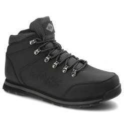Czarne Botki Lee Cooper Męskie Buty Zimowe. Czarne buty zimowe męskie Lee Cooper, na zimę, z futra, bez zapięcia. Za 225.00 zł.