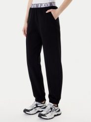 EA7 Emporio Armani Spodnie dresowe 7W001154 AF12501 UC001 Czarny Regular Fit. Czarne spodnie dresowe damskie EA7 Emporio Armani, l, bez wzorów, z dresówki. Za 489.99 zł.