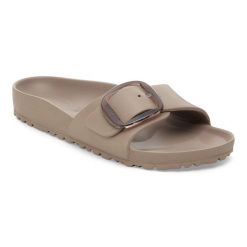 Męskie sandały Birkenstock Madrid Big Buckle EVA brązowe 1030479. Brązowe sandały męskie Birkenstock, z materiału, bez zapięcia. Za 209.00 zł.
