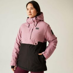 Kurtka narciarska damska z membraną Snowburst II Overhead Dare 2b. Czarne kurtki damskie Dare 2b, bez wzorów, z tkaniny, bez kaptura, narciarskie. W wyprzedaży za 649.99 zł.