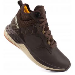 Męskie buty sportowe wysokie Caterpillar Cityrogue Mid P110522. Brązowe buty trekkingowe męskie CATerpillar, bez zapięcia, trekkingowe. Za 329.00 zł.