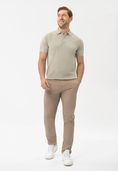 Bawełniane spodnie R-JOE. Brązowe spodnie materiałowe męskie Volcano, bez wzorów, z bawełny, eleganckie. Za 169.99 zł.