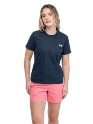 Bergans Koszulka w kolorze granatowym rozmiar: XL. Niebieskie t-shirty damskie Bergans, xl, bez wzorów, z bawełny, bez kołnierzyka. Za 122.38 zł.