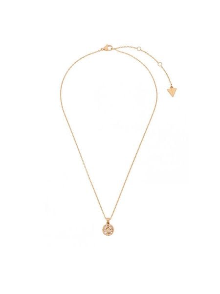 Guess Naszyjnik JUBN06 393JW Złoty. Żółte naszyjniki damskie Guess, ze stali. Za 299.99 zł.