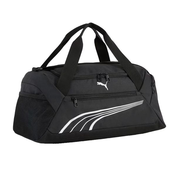 Torba Fundamental Duffle Bag. Czarne torby męskie na ramię Puma, bez wzorów, z materiału, bez dodatków. Za 146.99 zł.