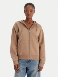 Calvin Klein Jeans Bluza Archive Logo French Terry LV047B237G Brązowy Regular Fit. Brązowe bluzy bez kaptura damskie Calvin Klein Jeans, xl, z bawełny. Za 319.99 zł.