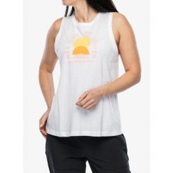 Tank top damski Columbia Ruby Springs Graphic Tank. Białe topy damskie Columbia, bez wzorów, bez ramiączek. Za 79.99 zł.