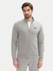 EA7 Emporio Armani Bluza 8NPM31 PJVRZ O8003 Szary Regular Fit. Szare bluzy bez kaptura męskie EA7 Emporio Armani, m, z bawełny. Za 309.99 zł.