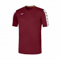 Koszulka Mizuno Team nara Training. Czerwone t-shirty sportowe męskie Mizuno, l, bez ramiączek, do piłki nożnej. Za 127.00 zł.