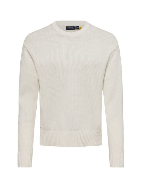 Polo Ralph Lauren Sweter z dzianiny Kobiety Bawełna biały, M. Białe swetry klasyczne damskie Polo Ralph Lauren, m, z bawełny, bez kołnierzyka. Za 549.95 zł.