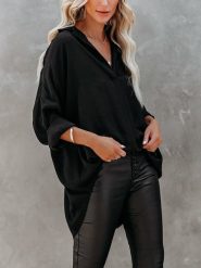 LA Angels Bluzka w kolorze czarnym rozmiar: S. Czarne bluzki damskie LA Angels, s, bez wzorów, bez kołnierzyka, bez ramiączek. Za 130.99 zł.