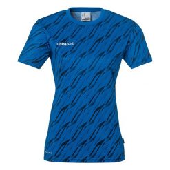 Koszulka damska Uhlsport Progressive 28. Czarne bluzki damskie UHLSPORT, bez wzorów, sportowe, bez kołnierzyka, bez ramiączek. Za 166.50 zł.