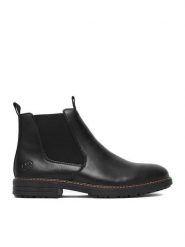 Rieker Botki CEO-33180-00 Czarny. Czarne buty zimowe męskie Rieker, ze skóry, bez zapięcia. Za 439.99 zł.