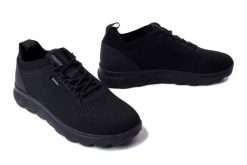 GEOX U15BYA 0006K C9997 black, półbuty męskie. Czarne półbuty męskie Geox, na lato, bez zapięcia. Za 399.42 zł.
