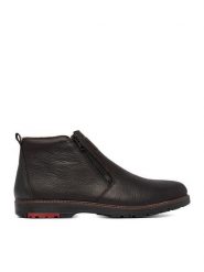 Rieker Botki CEO-10553-25 Czarny. Czarne buty zimowe męskie Rieker, ze skóry, bez zapięcia. Za 429.99 zł.