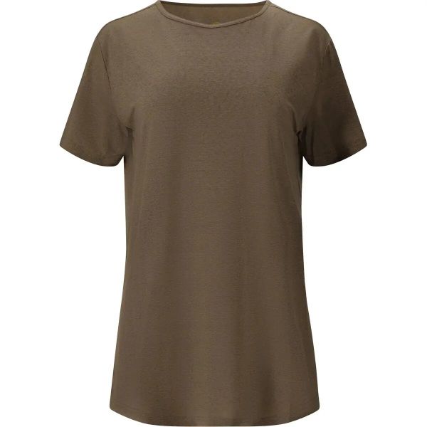 Koszulka damska Athlecia Lizzy Slub. Brązowe bluzki damskie Athlecia, bez wzorów, bez ramiączek. Za 138.50 zł.