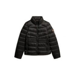 Damska kurtka puchowa Superdry Fuji. Czarne kurtki damskie Superdry., na zimę, s, bez wzorów, z materiału, bez kaptura. Za 552.35 zł.
