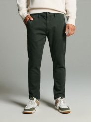Jeansy slim fit - zielony. Zielone jeansy męskie Sinsay. Za 79.99 zł.