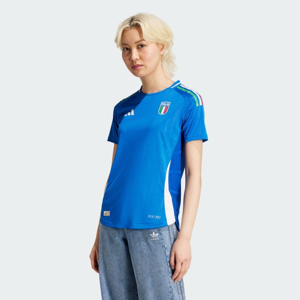 Koszulka Italy Women's Team 2024 Home Authentic. Niebieskie bluzki damskie Adidas, s, bez wzorów, sportowe, bez kołnierzyka, bez ramiączek. W wyprzedaży za 349.50 zł.