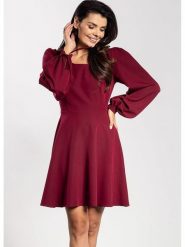 Awama Sukienka w kolorze bordowym rozmiar: S. Czerwone sukienki damskie Awama, s, bez wzorów, bez kołnierzyka, bez ramiączek, mini. Za 145.26 zł.