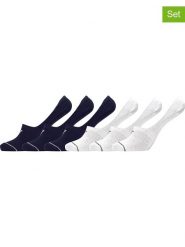 CR7 Skarpety-stopki (6 par ) w kolorze białym i granatowym rozmiar: 40-46. Białe skarpetki męskie CR7, bez wzorów. Za 78.47 zł.
