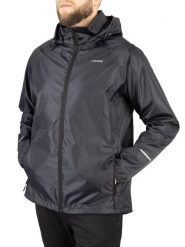 Kurtka przeciwdeszczowa męska Viking Rainier Man. Czarne kurtki treningowe męskie VIKING, l, bez wzorów, z materiału, rowerowe. Za 153.99 zł.
