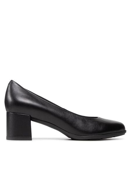 Geox Czółenka D New Annya M. A D92CBA 00085 C9997 Czarny. Czarne czółenka damskie Geox, bez wzorów, ze skóry, bez obcasa. Za 309.99 zł.