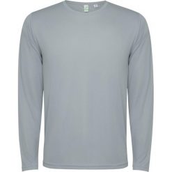 Koszulka Z Długim Rękawem Unisex Dla Dorosłych Estoril. Szare bluzki damskie ROLY, bez wzorów, sportowe, bez kołnierzyka, bez ramiączek. Za 35.99 zł.