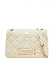 LOVE MOSCHINO Torebka JC4153PP1MLA0110 Beżowy. Brązowe torebki klasyczne damskie Love Moschino, bez wzorów, ze skóry, wizytowe, bez kołnierzyka, bez ramiączek. Za 499.99 zł.