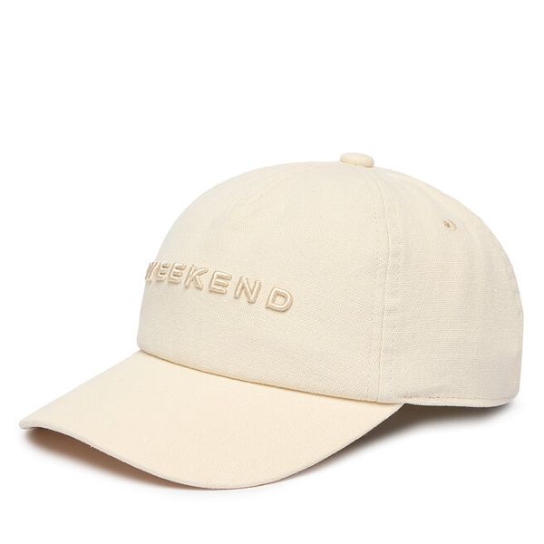 Czapka z daszkiem Weekend Max Mara. Brązowe czapki z daszkiem damskie Weekend Max Mara, bez wzorów. Za 339.99 zł.