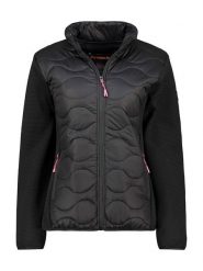 Canadian Peak Kurtka polarowa "Tahitieak" w kolorze czarnym rozmiar: M. Czarne kurtki damskie Canadian Peak, m, z aplikacjami, z materiału, bez kaptura. Za 170.07 zł.