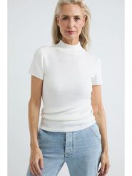 Josephine & Co Sweter "Senna" w kolorze białym rozmiar: XS. Białe golfy damskie Josephine & Co, xs, bez wzorów, prążkowane, bez ramiączek. Za 105.63 zł.