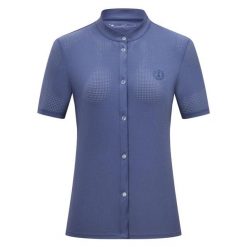 Damska koszula do jazdy konnej Imperial Riding Merial. Niebieskie koszule damskie IMPERIAL RIDING, l, bez wzorów, glamour, bez kołnierzyka, bez ramiączek. Za 252.00 zł.