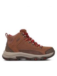 Skechers Trapery Trego Alpine Trail 167004/BRN Brązowy. Brązowe trapery damskie Skechers, z materiału, bez obcasa. Za 669.99 zł.
