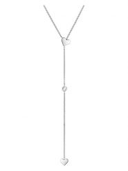 Tamaris Naszyjnik z elementem ozdobnym - dł. 71 cm rozmiar: onesize. Szare naszyjniki damskie Tamaris, ze stali. Za 121.80 zł.