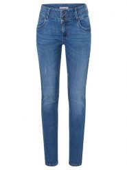 Timezone Dżinsy "Enya" - Skinny fit - w kolorze niebieskim rozmiar: W27/L34. Niebieskie jeansy damskie Timezone. Za 92.21 zł.