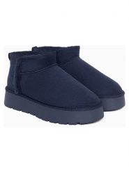 ISLAND BOOT Botki "Izia" w kolorze granatowym rozmiar: 38. Niebieskie botki damskie Island Boot, z materiału, bez obcasa, na platformie, bez zapięcia. Za 165.99 zł.