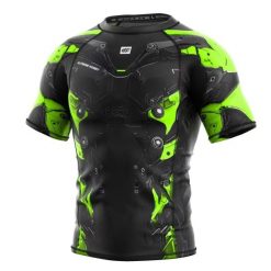 Koszulka Męska Rashguard MMA na Siłownię EXTREME HOBBY IRON FORCE. Zielone bielizna termoaktywna męska EXTREME HOBBY, m, z bawełny, bez ramiączek, do biegania. Za 199.00 zł.