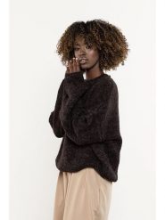 Awama Sweter w kolorze brązowym rozmiar: L/XL. Brązowe swetry klasyczne damskie Awama, l, z wełny, bez kołnierzyka. Za 289.99 zł.