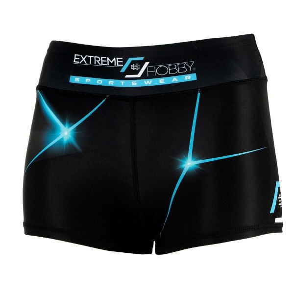Spodenki sportowe damskie do jogi fitnessu EXTREME HOBBY MT SPORT. Niebieskie spodenki sportowe damskie EXTREME HOBBY, s, z dzianiny, do biegania. Za 148.00 zł.